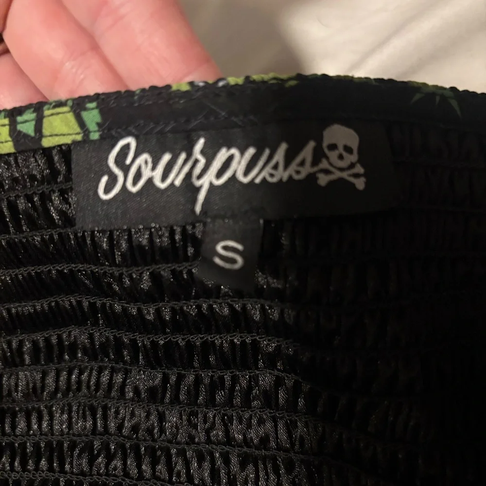 Sourpuss Werewolf Black and Green Dress - Picture 3 of 5